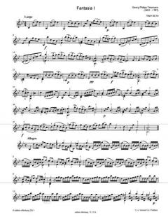 XII Fantasie per il Violine senza Basso, Ao. 1735 von Georg Philipp Telemann im Alle Noten Shop kaufen