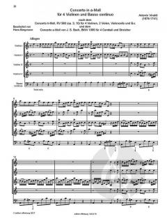 2 Konzerte RV 316, 580 von Antonio Vivaldi 