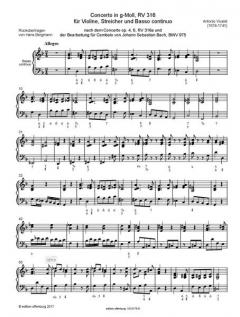 2 Konzerte RV 316, 580 von Antonio Vivaldi 