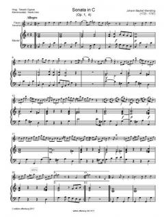 3 Sonaten op. 1 Nr. 4-6 von Johann Baptist Wendling 