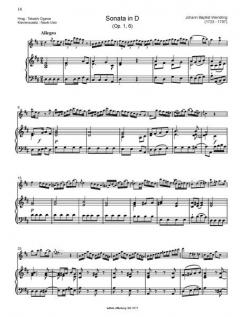 3 Sonaten op. 1 Nr. 4-6 von Johann Baptist Wendling 