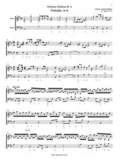 Hortulus Chelicus - Wohl-gepflantzter Violinischer Lust-Garten' 1 von Johann Jakob Walther im Alle Noten Shop kaufen