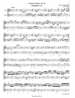 Hortulus Chelicus - Wohl-gepflantzter Violinischer Lust-Garten' 7 von Johann Jakob Walther im Alle Noten Shop kaufen