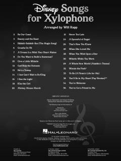 Disney Songs for Xylophone 