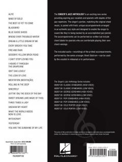 Pop Standards - Singer's Jazz Anthology Low Voice 