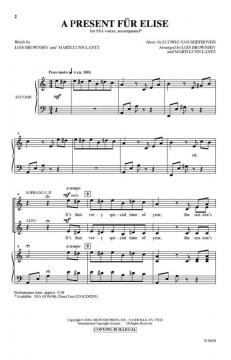 A Present Fur Elise von Ludwig van Beethoven 