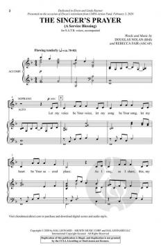 The Singer's Prayer von Rebecca Fair 