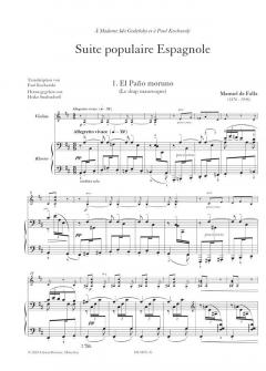 Suite Populaire Espagnole von Manuel DeFalla 