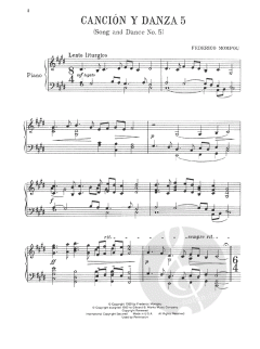 Canciones Y Danzas Nr. 5, 6, 7, 8 von Federico Mompou 