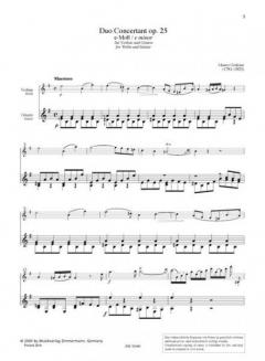 Duo Concertant e-Moll op. 25 von Mauro Giuliani (Download) 