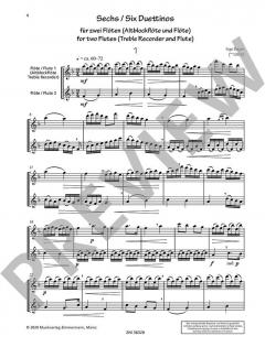 Sechs Duettinos von Bayer, Inge (Download) 