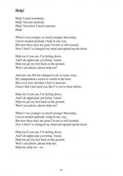 Lyrics Lyrics Only, No Music von The Beatles 