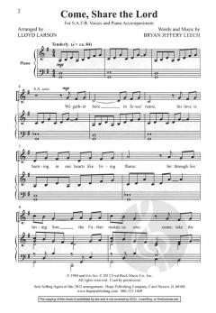 Come, Share the Lord von Bryan Jeffery Leech 