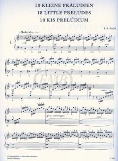 18 Short Preludes von Johann Sebastian Bach 