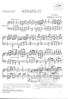 Sonata Nr. 6 von Johann Sebastian Bach 
