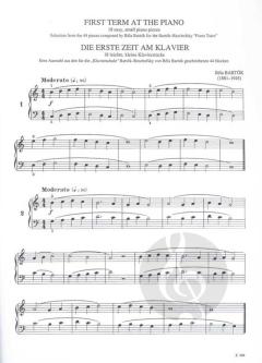 Die erste Zeit am Klavier von Béla Bartók im Alle Noten Shop kaufen - EMB989