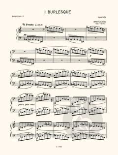 Drei Burlesken op. 8/c von Béla Bartók 