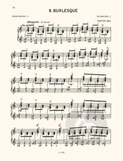 Drei Burlesken op. 8/c von Béla Bartók 