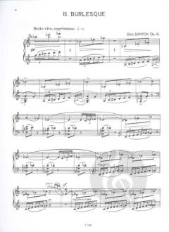 Drei Burlesken op. 8/c von Béla Bartók 