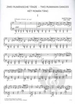 Two Rumanian Dances von Béla Bartók 