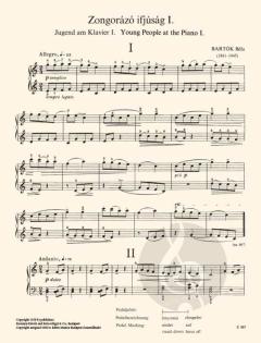 Young People At The Piano 1 von Béla Bartók 