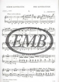 Three Contredances von Ludwig van Beethoven 