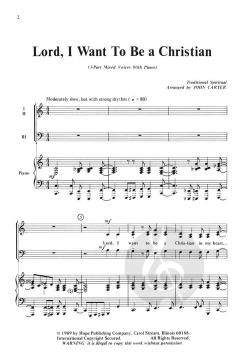 Lord, I Want to Be a Christian 