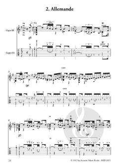 Lautensuite BWV 995 für Gitarre von Johann Sebastian Bach 