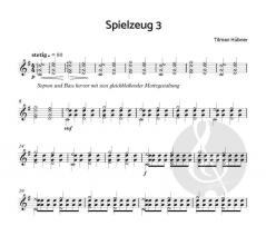 Spielzeug, 14 geistreiche Stücke für Gitarre von Tilman Hübner 