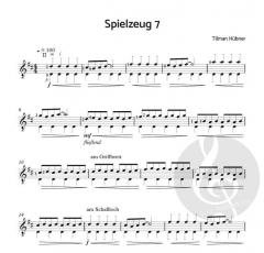 Spielzeug, 14 geistreiche Stücke für Gitarre von Tilman Hübner 