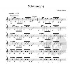 Spielzeug, 14 geistreiche Stücke für Gitarre von Tilman Hübner 