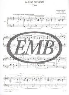 La plus que lente von Claude Debussy 