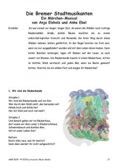 Die Bremer Stadtmusikanten. Ein Märchen Musical von Anja Elsholz 