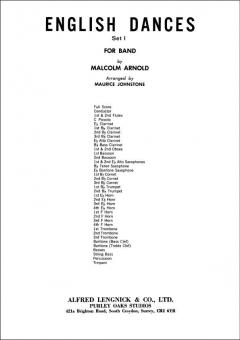 English Dances Set 1. Wind band von Malcolm Arnold 