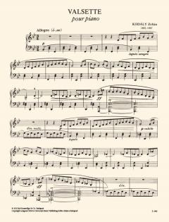Valsette von Zoltán Kodály 