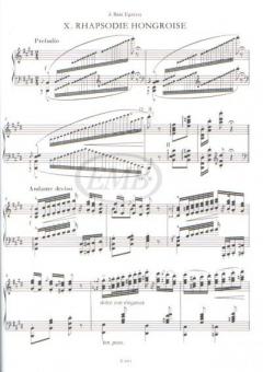 Hungarian Rhapsodies II I/4 von Franz Liszt 