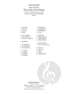 The Lord of the Rings for Orchestra von Johan de Meij im Alle Noten Shop kaufen (Partitur)