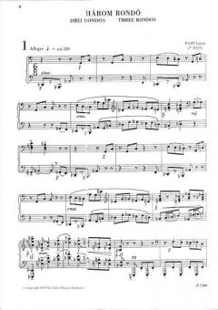 Three Rondos von Lajos Papp 