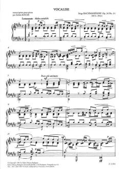 Vocalise von Sergei Rachmaninow 