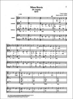 Missa brevis (De Angelis) von Carlo Pedini 