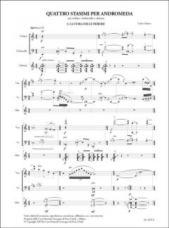 Quattro Stasimi per Andromeda von Carlo Galante 