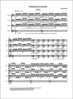 Il bestiario di Leonardo von Giovanni Sollima 