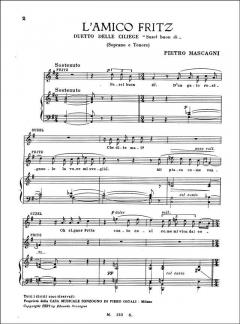 Duetto delle ciliege 'Suzel, buon dì' von Pietro Mascagni 