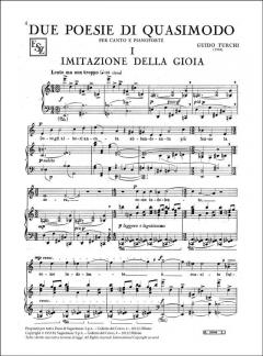 Due Poesie Di Quasimodo von Guido Turchi 