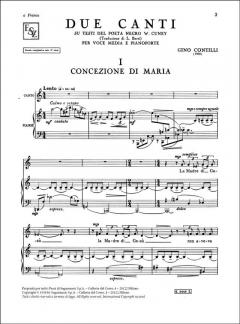 Due Canti von Gino Contilli 