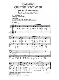 Quattro Continenti Composizioni (8) von Lajos Bárdos 