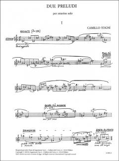 Due Preludi (1980) per Ottavino (2-20) von Camillo Togni 