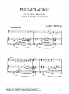 Due Canti Antichi von Marco Tutino 