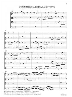 Canzoni alla francese in partitura : libro quarto von Girolamo Frescobaldi 