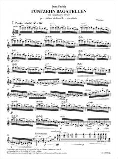 Funfzehn Bagatelle von Ivan Fedele 